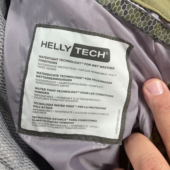 Helly Hansen Helly Tech Waterproof Ski Pants Men's Small Green Performance Cargo - Picture 7 of 14
